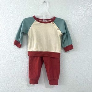 Burnt orange and cream matching set